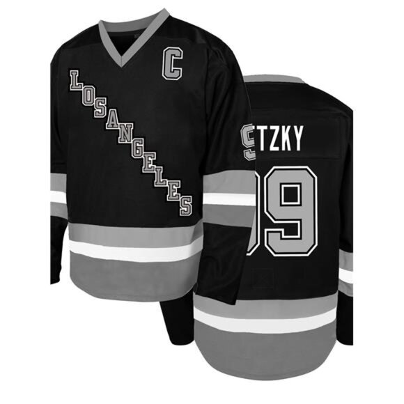 NWT Multiple Sizes Wayne Gretzky #99 Los Angeles Kings Black Captain Jersey - Picture 2 of 5
